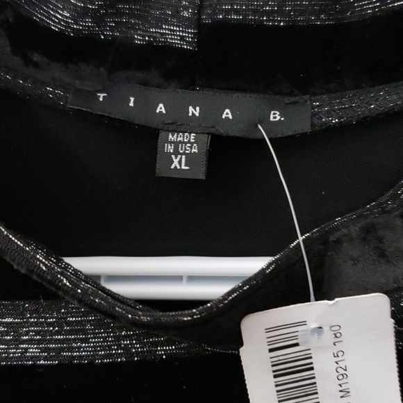 Tiana B. Silver and Black Tunic Dress Size XL - Picture 3 of 7